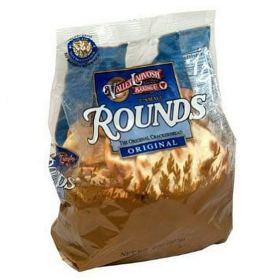 12 PACKS : Valley Lahvosh, Cracker Rnd 2In Orgnl Bag, 8 OZ