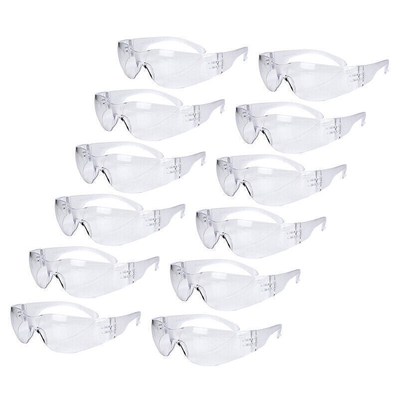 12 PAIR PACK Protective Safety Glasses Clear Lens Work UV ANSI Z87