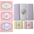 thumbnail image 1 of 12 PC Cotton Handkerchiefs Fancy Ladies Vintage Selini Hankie Floral Embroidered, 1 of 6
