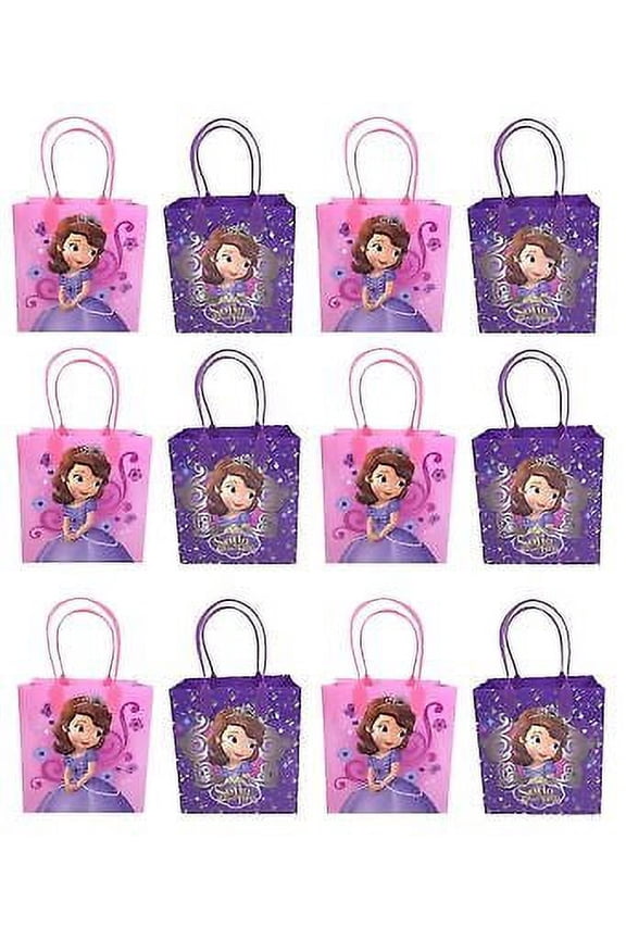 12 PC Disney Princess Sofia The First Goodie Party Favor Gift Birthday Loot Bags