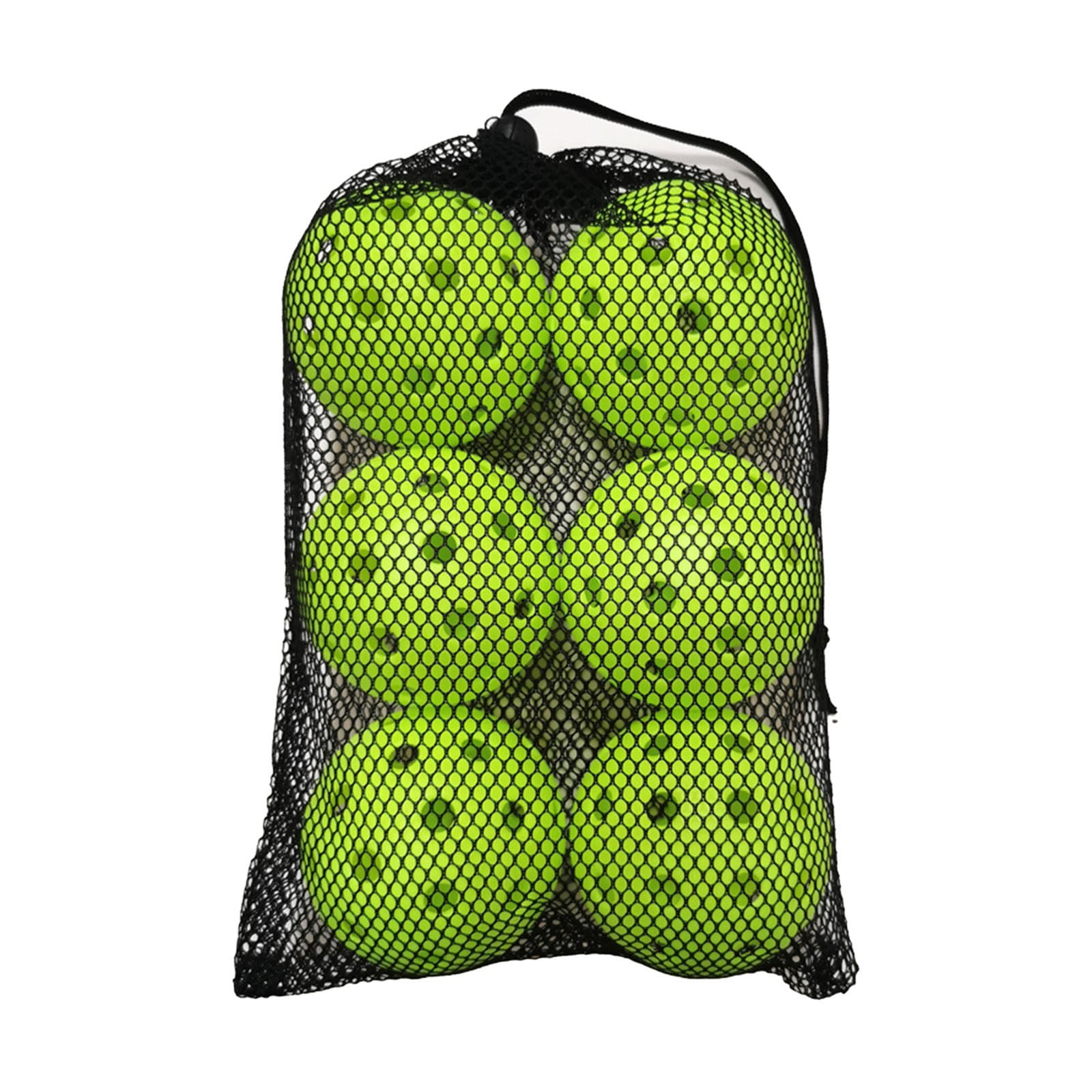 12 PC Pickleball Balls, High Elasticity, 40-Hole Pickleballs with Mesh ...