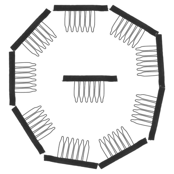 12 PC Steel Tooth Clip Nice Wig Clip Wig Linking Metallic Hair Clips Bun Hair Clip Wig Comb Clip Wig Clip for Caps