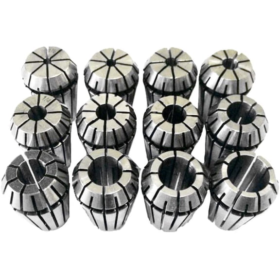 12 PCS 1/8"-1/2" ER-20 Collets Set for CNC Engraving Machine and milling Lathe Tool