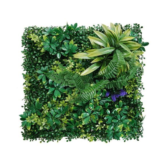 12 PCS 20 x 20 Inch Artificial Grass Wall Panels 3D Boxwood Greenery Panels for Indoor Outdoor Garden Privacy Fence Covering Hedge Screen Green Decor