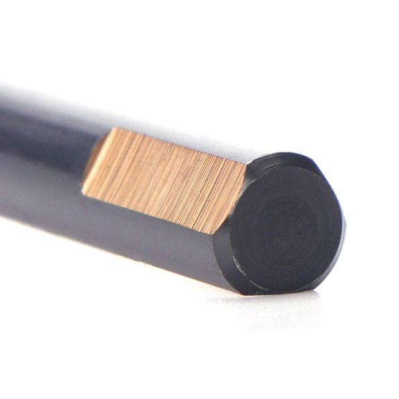 12 PCS, 3/16", Black and Gold Coated Twist Drill Bits, Pack in Plastic Bag$$Tools & Hardware Other