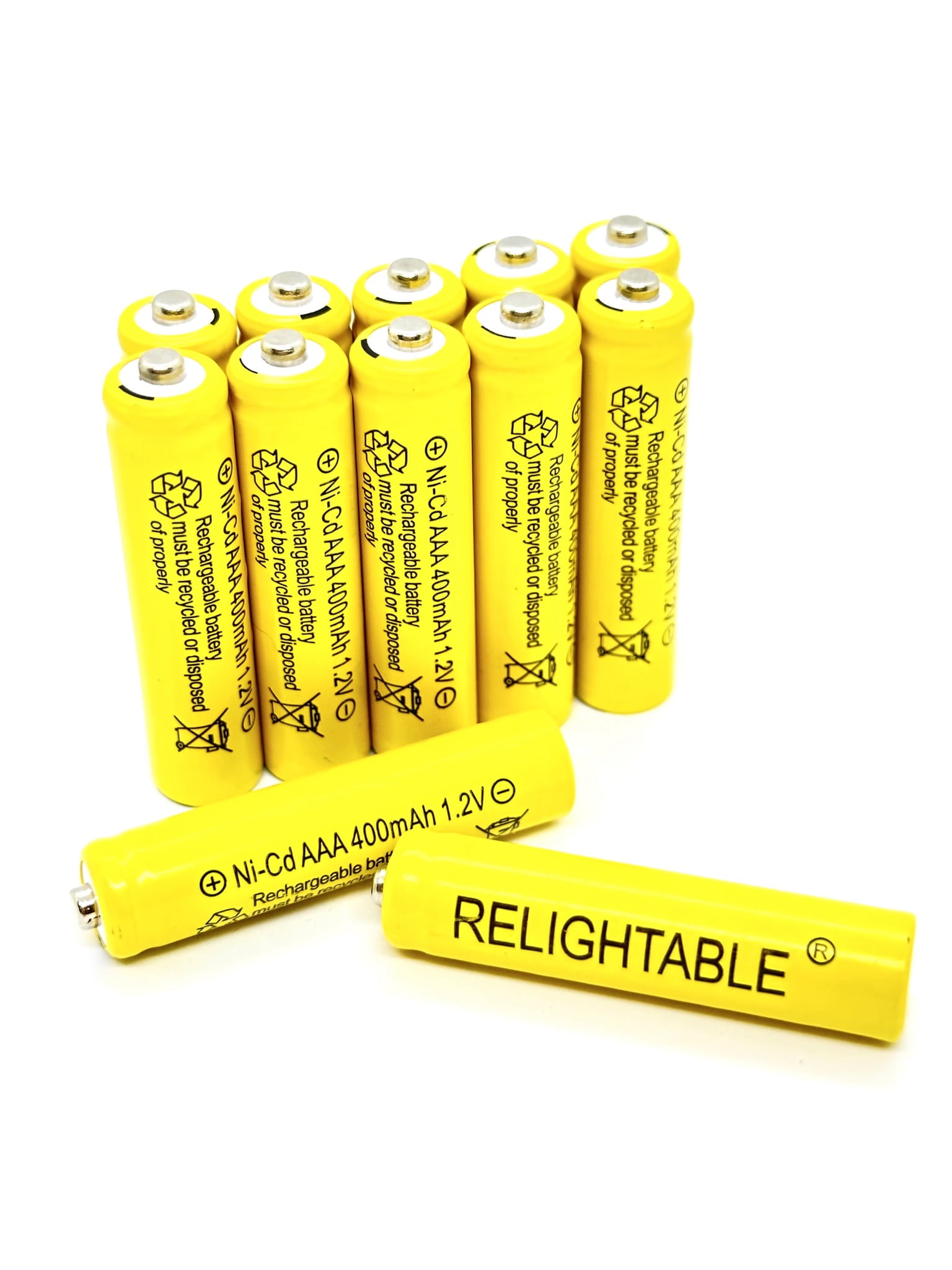 12 pcs 400mah aaa nicd 1 2v rechargeable batteries relightable ni cd