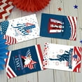thumbnail image 1 of 12 PCS 4th of July Greeting Cards, Patriotic Independence Day Cards with Envelopes, American Flag Themed Blank Note Cards for Summer Holiday Party Invitation Thank You Notes, 1 of 7