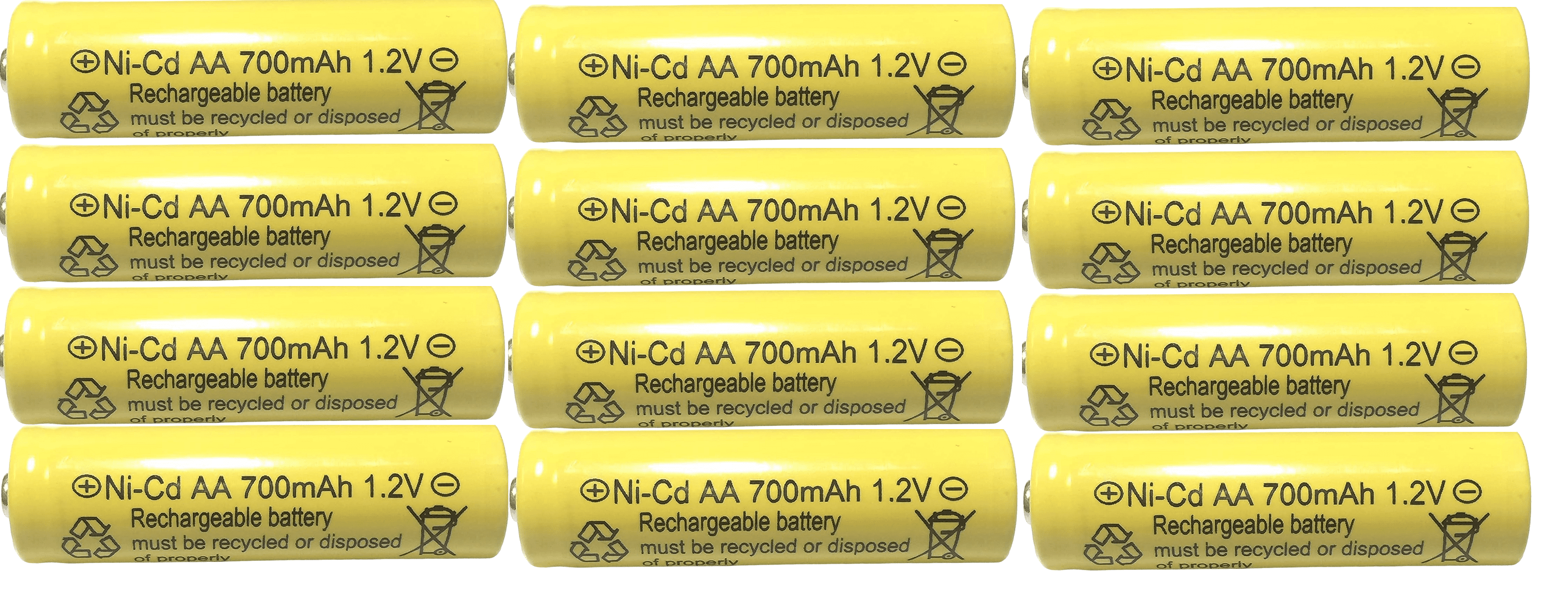 12-PCS AA NiCd 700mAh 1.2v Rechargeable Batteries Solar Ni-Cd RELIGHTABLE Light LED S12