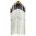 thumbnail image 1 of 12 PCS Acrylic Paint Brushes Adult Art Paint Brush Set for Watercolor Oil Gouache Face Body Miniatures Painting,Paintbrushes, 1 of 8