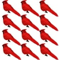 thumbnail image 1 of 12 PCS Artificial Red Cardinal Birds with Clip-5.0 Inch Christmas Cardinal Birds Clip for Christmas Tree Ornament Decorations, Arts and Crafts(Black Cockroach), 1 of 5