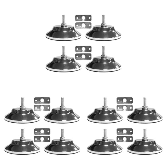 12 PCS Billiard/Pool Table Leg Levelers 5 Inch Metal Game Table Leg Levelers Heavy Duty Leveling Feets for Pool Table