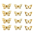 thumbnail image 1 of 12 PCS Butterflys Wall Stickers, Gold Butterflys Decorations, Removable Stickers, Suitable for Birthdays And Party Celebrations, 1 of 6