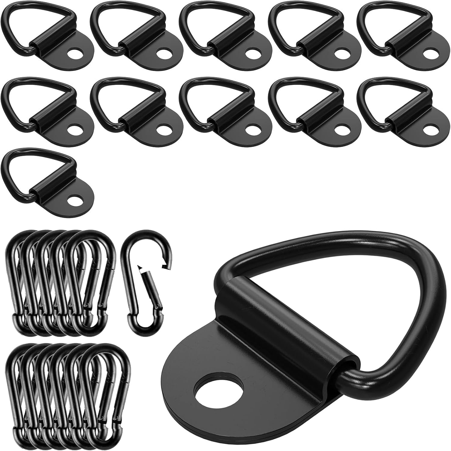 LE KAPMOZ Heavy Duty Tie Down Anchors – 4 Pack, Bolt-On V Rings, 1000 Lb Capacity - View #3
