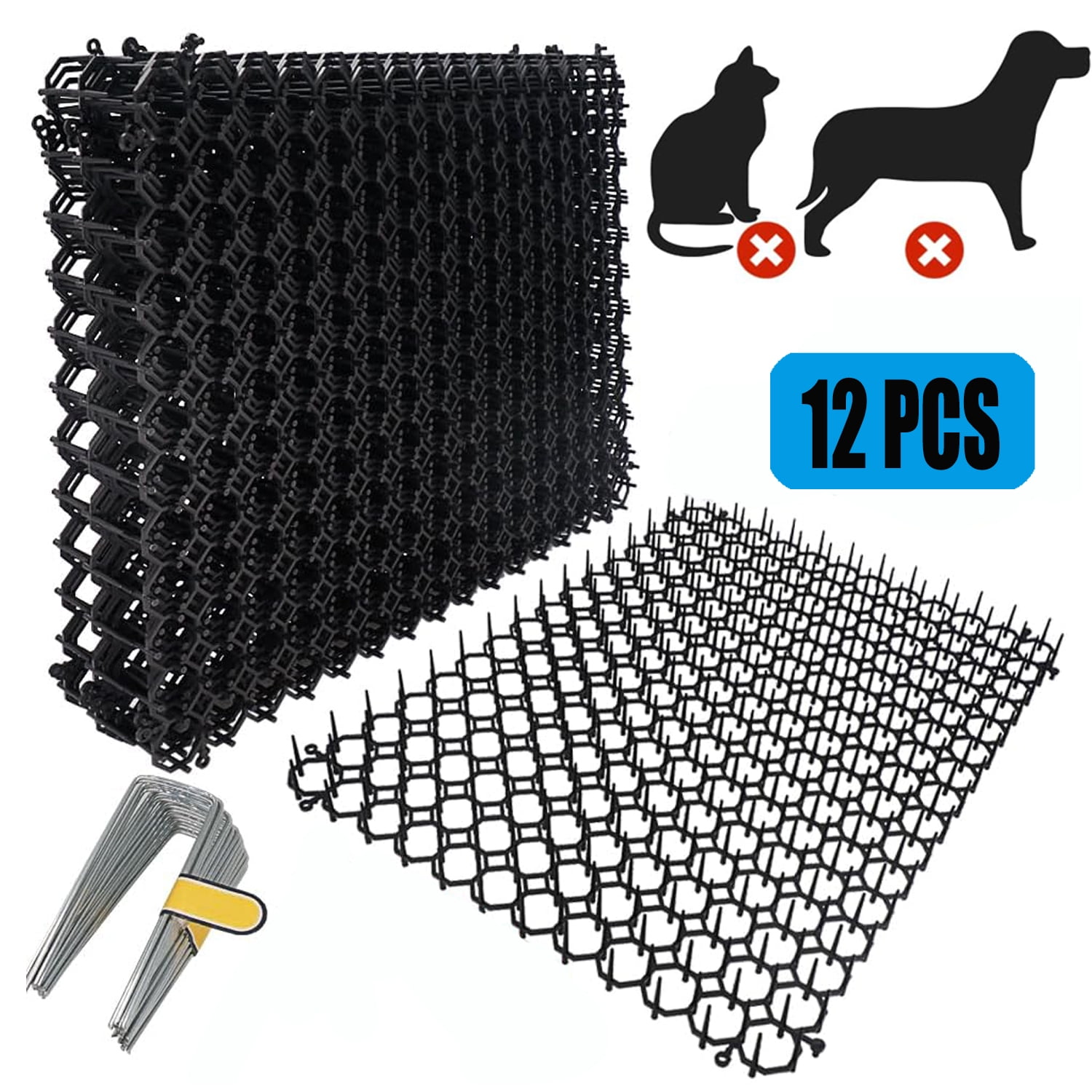 Zerodis Cat Deterrent Mat, Mat with Spikes Prickle Strips for Cats Dogs  Spiked Mat Network Digging Stopper for Garden Fence Outdoor Indoor Keep Pet  Dog Cat Off Couch Furniture 13x49cm - Yahoo