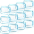 thumbnail image 1 of 12 PCS Clear Toiletry Bag for Women Men, Transparent Cosmetic Bag for Travel Makeup OrganizerPouch - Blue,Small, 1 of 5