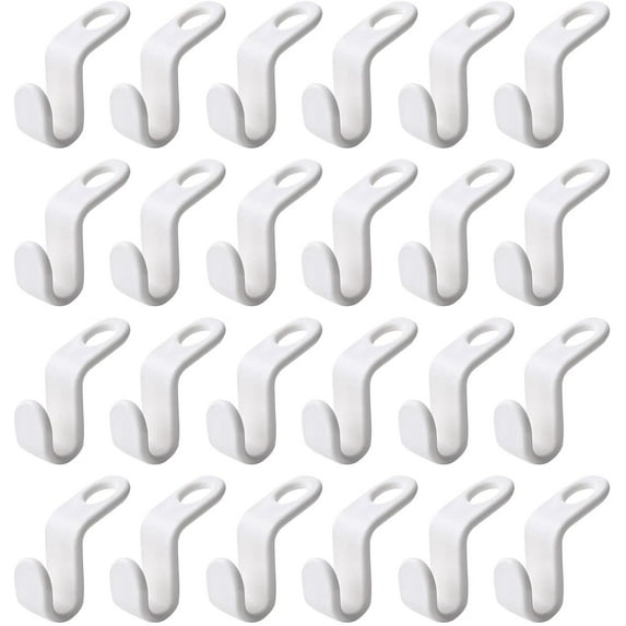 12 PCS Closet Hanger Connector Hooks,Hanger Extension Hook,Stackable Hanger Extender Clips for Closet