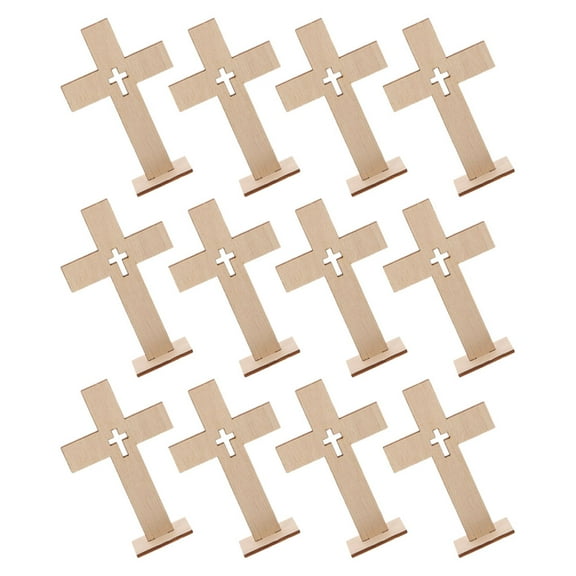12 PCS Cross Ornament Church Event Decor Faith Symbol