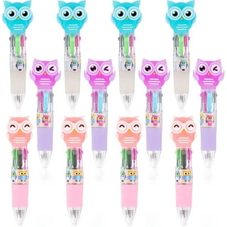  48 Pieces Cartoon Fun Pens for Kids Cute Pens Black Gel Ink  Cool Pens for Girls Funny Writing Pens Teachers School Office Easter Day  Gifts Supplies, 12 Styles (Colorful Fruit) 