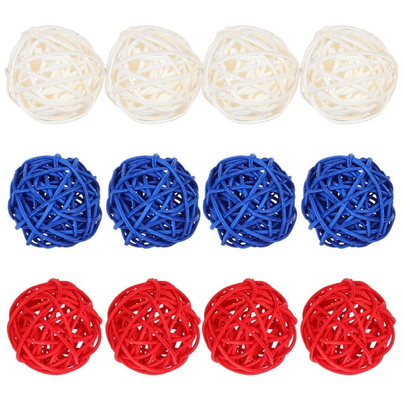 12 PCS Independence Day Takraw Clear Vase Decorations Centerpiece Bowls
