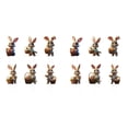 thumbnail image 1 of 12 PCS Easter Decorations Outdoor, Easter Rabbit Decor, Easter Yard Stakes with Rabbit Egg Carrot, Outdoor Easter Decor for Party Supplies Prop Spring Garden Patio, 1 of 1