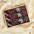 thumbnail image 1 of 12-PCS Flocking Painted Velvet Christmas Balls Adorned with Rhinestone Details for Party Venue and Tree Decoration, 2.4" Ornaments for Your Home red A, 1 of 6