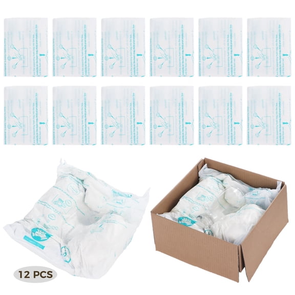 12 PCS Foam Bags For Shipping, Handy Foam Temperature Expanding Shipping Bags, Foam Packaging Bags, Instant Pack Quick Expanding Foam Bags Packing Shipping Solution