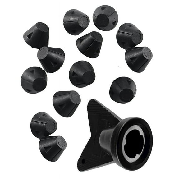 12 PCS Football Shoe Replacement Spikes Football Shoe Studs Spikes for 5MM Threaded Football Shoe 16mm