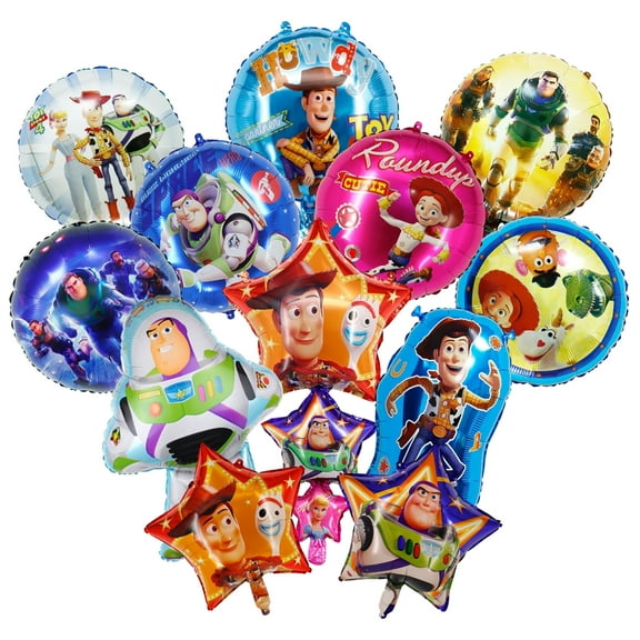 12 PCS For Moana Themed Foil Balloons - Birthday Party Decorations, Cartoon Movie Balloon Celebration Party Kit Supplies
