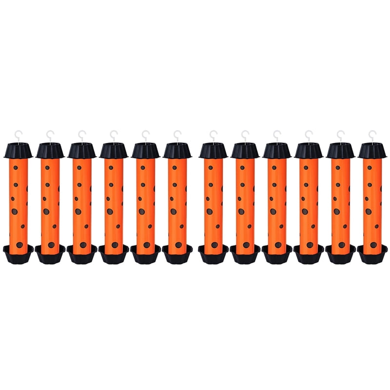 12 PCS Fruit Trap Indoor and Outdoor Sticky Fly Catcher Fly Paper Mosquito Stick Fly Mosquito Bait Roll