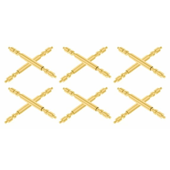 12 PCS GOLD SPRING BAR FOR 34MM ROLEX PRESIDENT WATCH STRAP BAND BRACELET 19MM