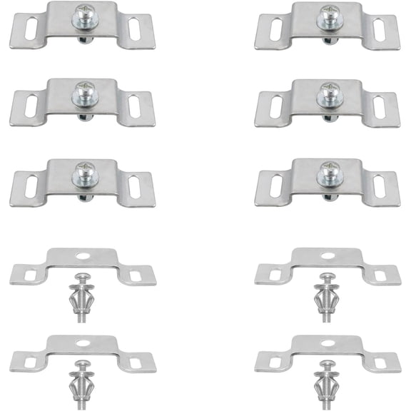 12 PCS Galvanized Iron Single Bolt 3/4 Inch Flared Leg Bracket, Sign Mounting Brackets with Expansion Screws, for Mount, Advertising, Street, Traffic Signs