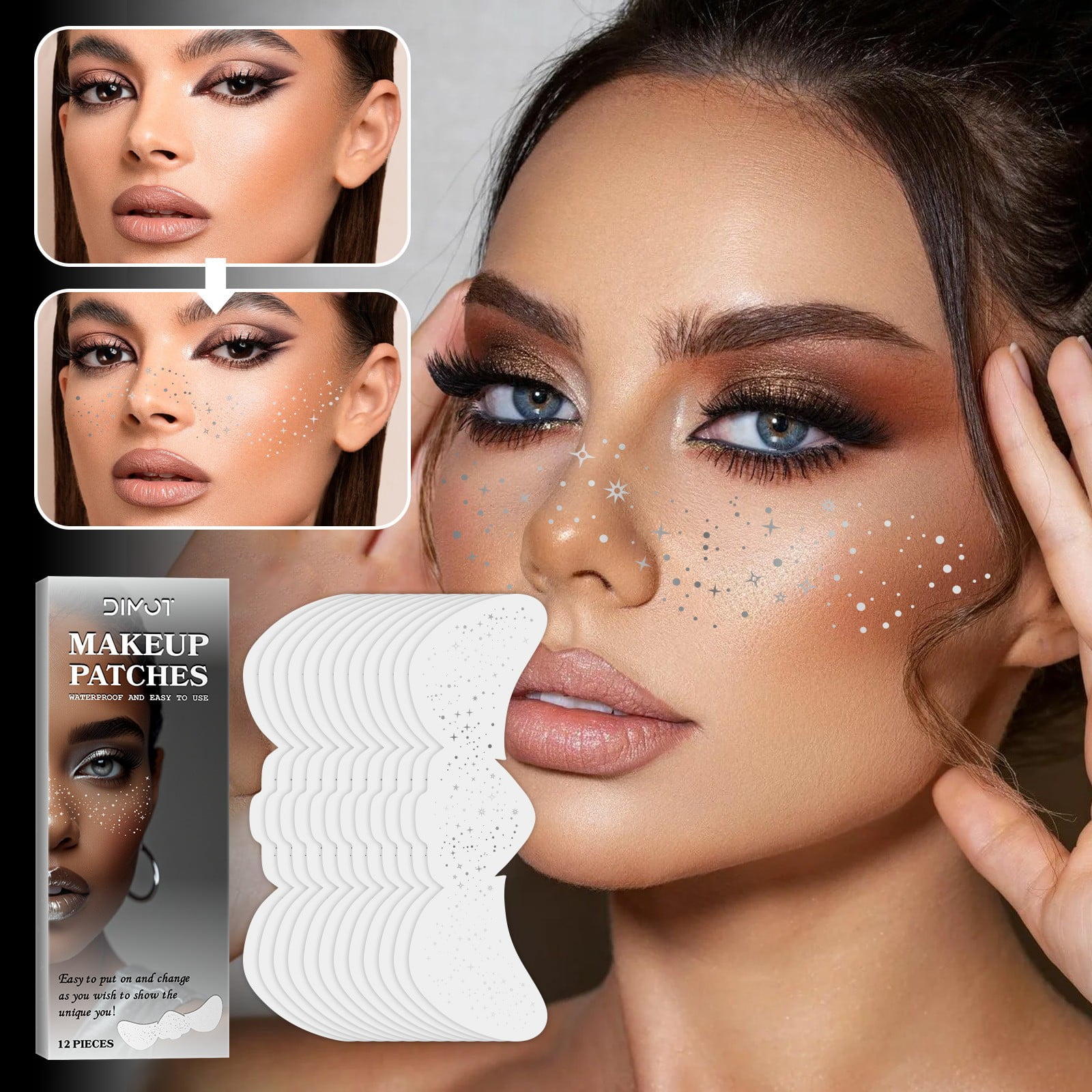 Glitter Freckles Face Tattoos