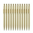 thumbnail image 1 of 12 PCS Gold Slim Ballpoint Pens Black Ink 1 mm Medium Point Metallic Retractable Pens for Students Teachers Office, 1 of 4