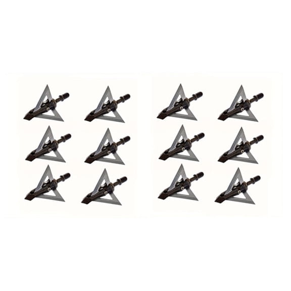 12 PCS Hunting Broadheads Crossbow Archery Arrow Broadhead 100 Grain Archery Crossbow Arrowheads