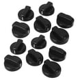 thumbnail image 1 of 12 PCS Kitchen Black Plastic Gas Stove Cooker Control Knobs, 1 of 8