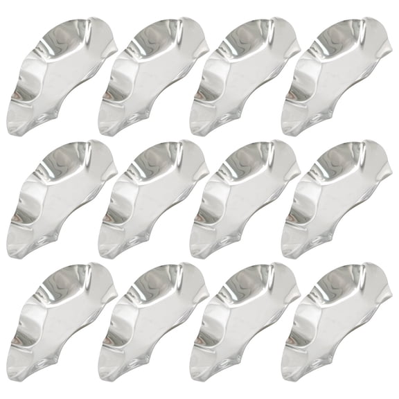 12Pack 304 Stainless Steel Oyster Roasting Shells, Reusable Metal Oyster Pan for Grilling BBQ Baking, for Oysters Scallops Seafood Barbecue