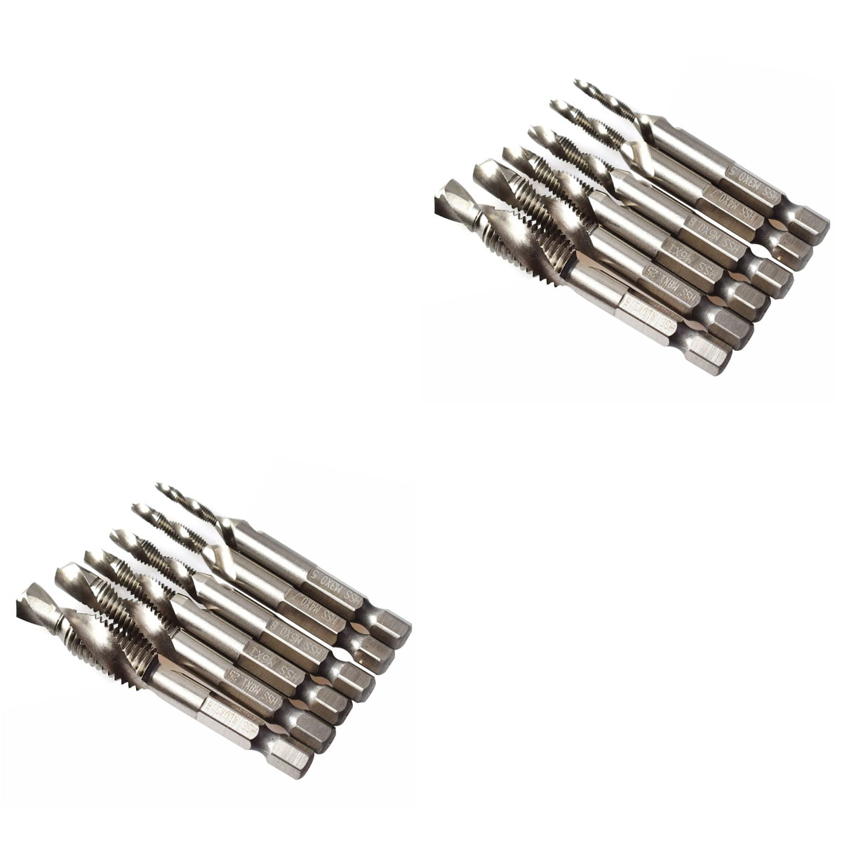 12 PCS Multifunction Countersink Drill Bit Drill Tap Spiral Point Thread Combination Drill And