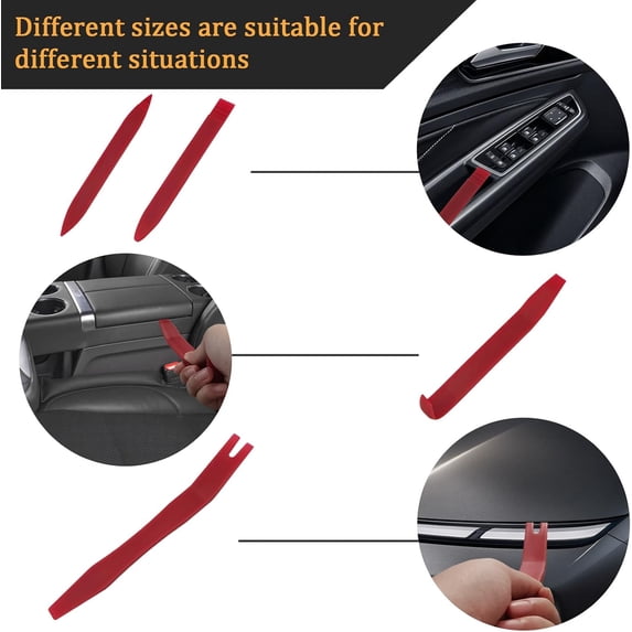 12 PCS Plastic Trim Removal Tool No Scratch Auto Trim Removal Tool Kit ...