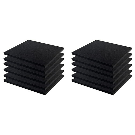 12 PCS Polyurethane Foam Sheets Foam Pads for Case Packaging Toolbox Cuttable Crafts Foam Pads, 40X30X3cm