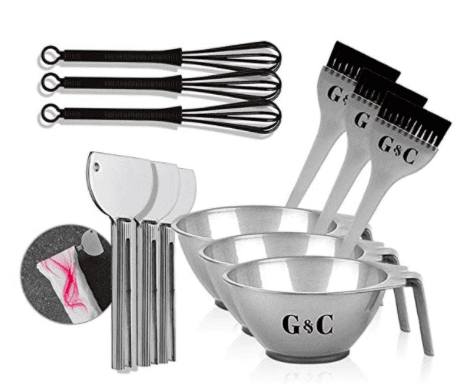 12 PCS Professional Hair Dye Coloring Kit, Color Dye Mixers, Color Tube