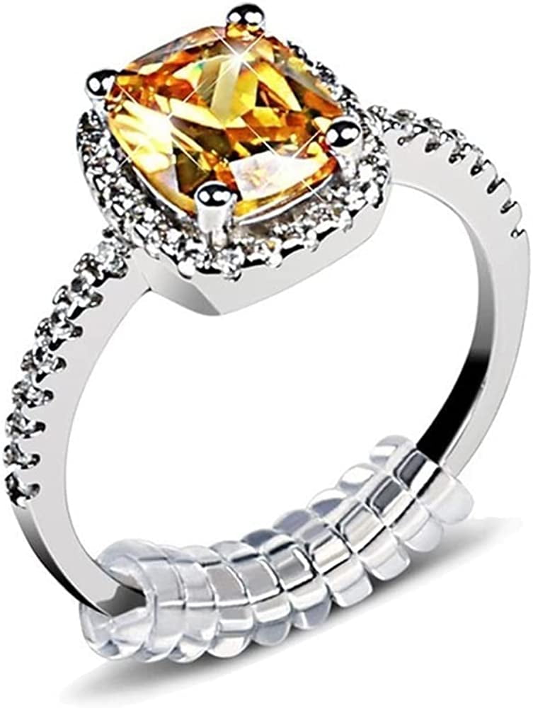 TOSEERY 12 PCS Ring Size Adjuster for Loose Rings, Ring Guards for Loose Rings Women Men, 3 Sizes for Any Rings with Jewelry Polishing Cloth