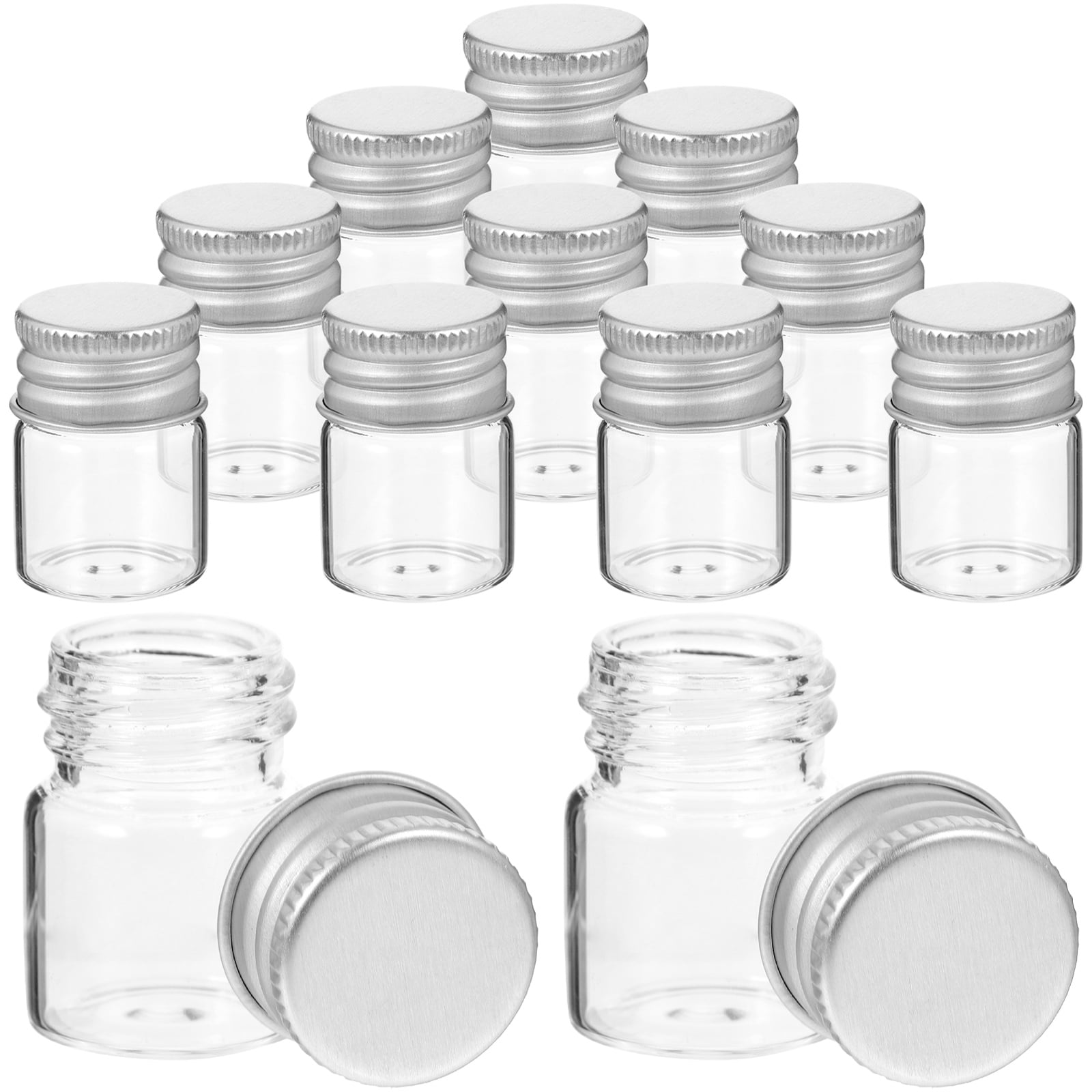 12 Pcs Sample Bottles Glass Jar With Lid Mini Glass Jar Small Mason Jars Glass Storage Jar