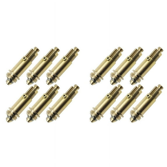 12 PCS Sink Plug Replacement Basin Bath Waste Click Spring Brass Plug Bolt for Kitchen Sink Bath Tub Drain Stopper