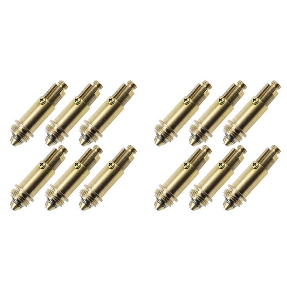 12 PCS Sink Plug Replacement Basin Bath Waste Click Spring Brass Plug Bolt for Kitchen Sink Bath Tub Drain Stopper