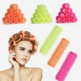 thumbnail image 1 of 12 PCS Small Size Hair Roller-Self Grip Hair Curler Mini Sized Hairdressing Tools, Salon Curly Style for Short Hair, Pack of 12 Small 0.6 Inch (Random Color), 1 of 7