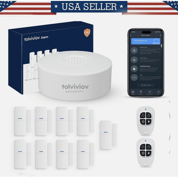 12 PCS Smart Home Alarm Security System DIY Door Window Sensors