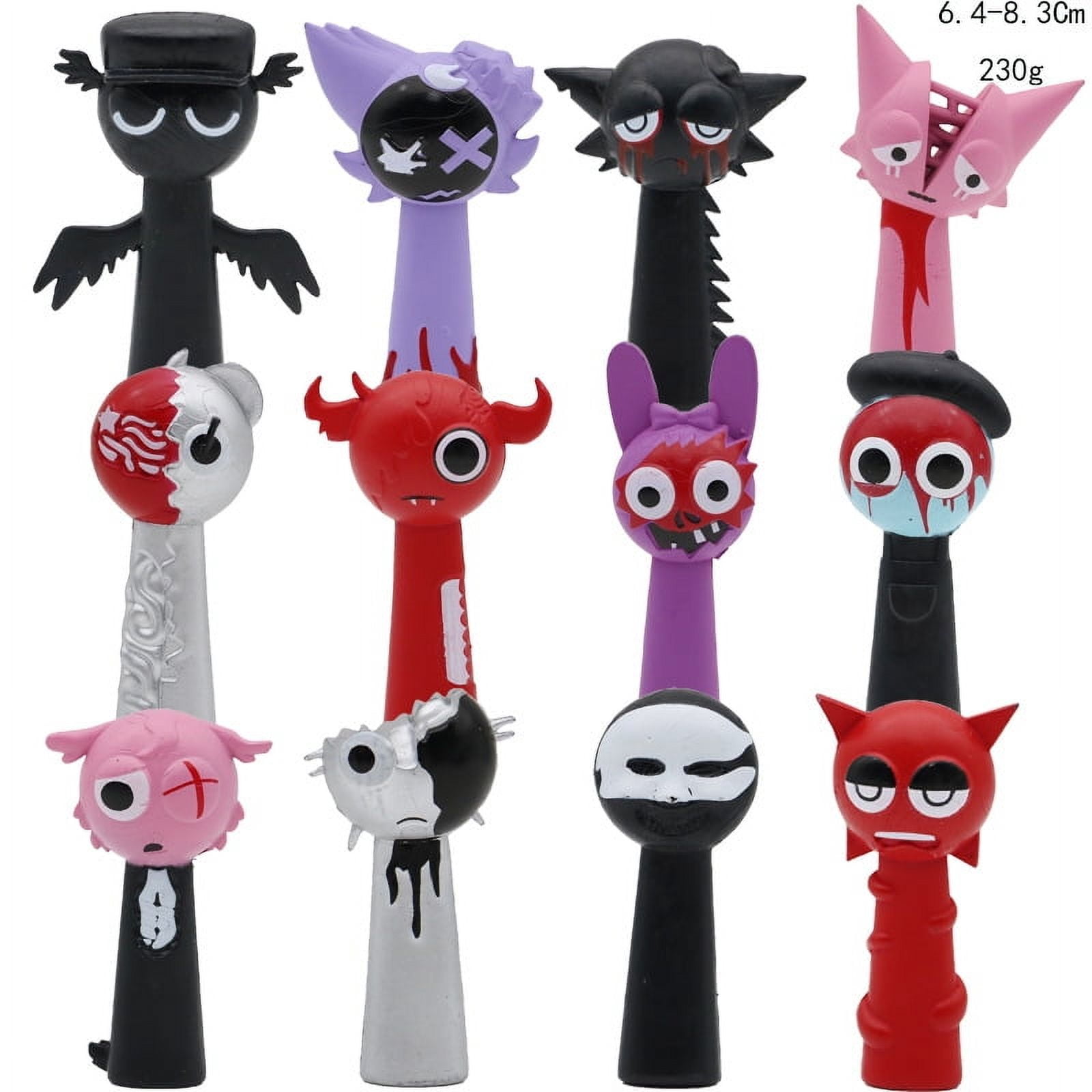 12 PCS Sprunki Action Figures, Sprunky Toy Whole Set Figures Doll ...