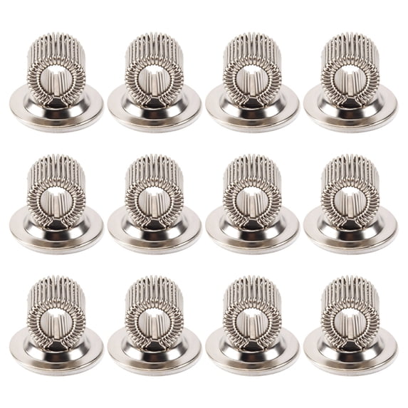 HOT! 12 PCS Stainless Steel Pen Pencil Holder Clips with Adjustable Spring Loop Self Adhesive Clip