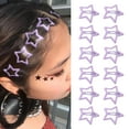 thumbnail image 1 of 12 PCS Star Hair Clips Snap Hair Barrettes Non Accessories for Girls Women for Any Occasion 12PCS, 1 of 3