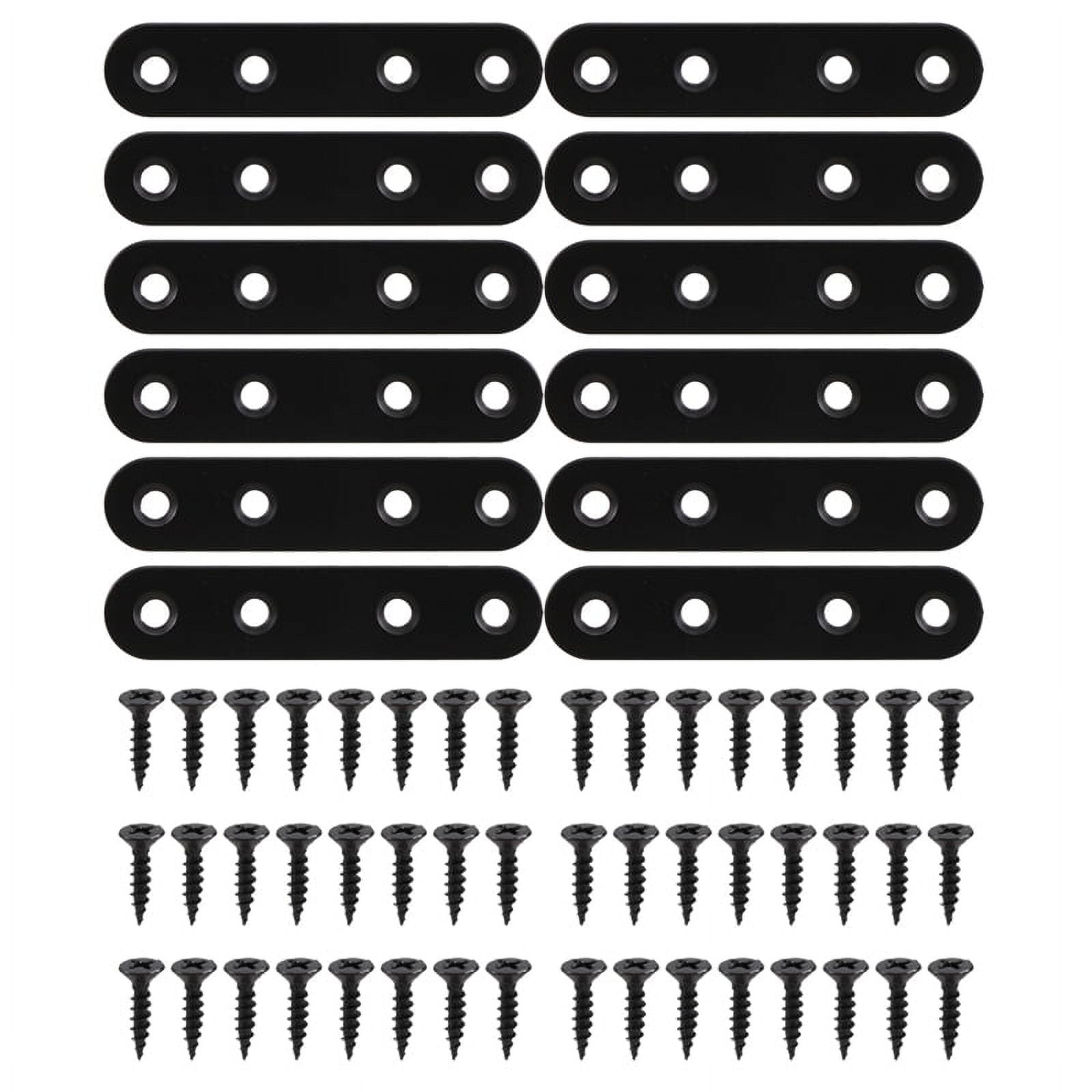 Yuentoen Stainless Steel Flat Straight Brace Brackets, 10 Pack With Screws - 76x16mm Furniture Repair Plates 3 thumbnail image